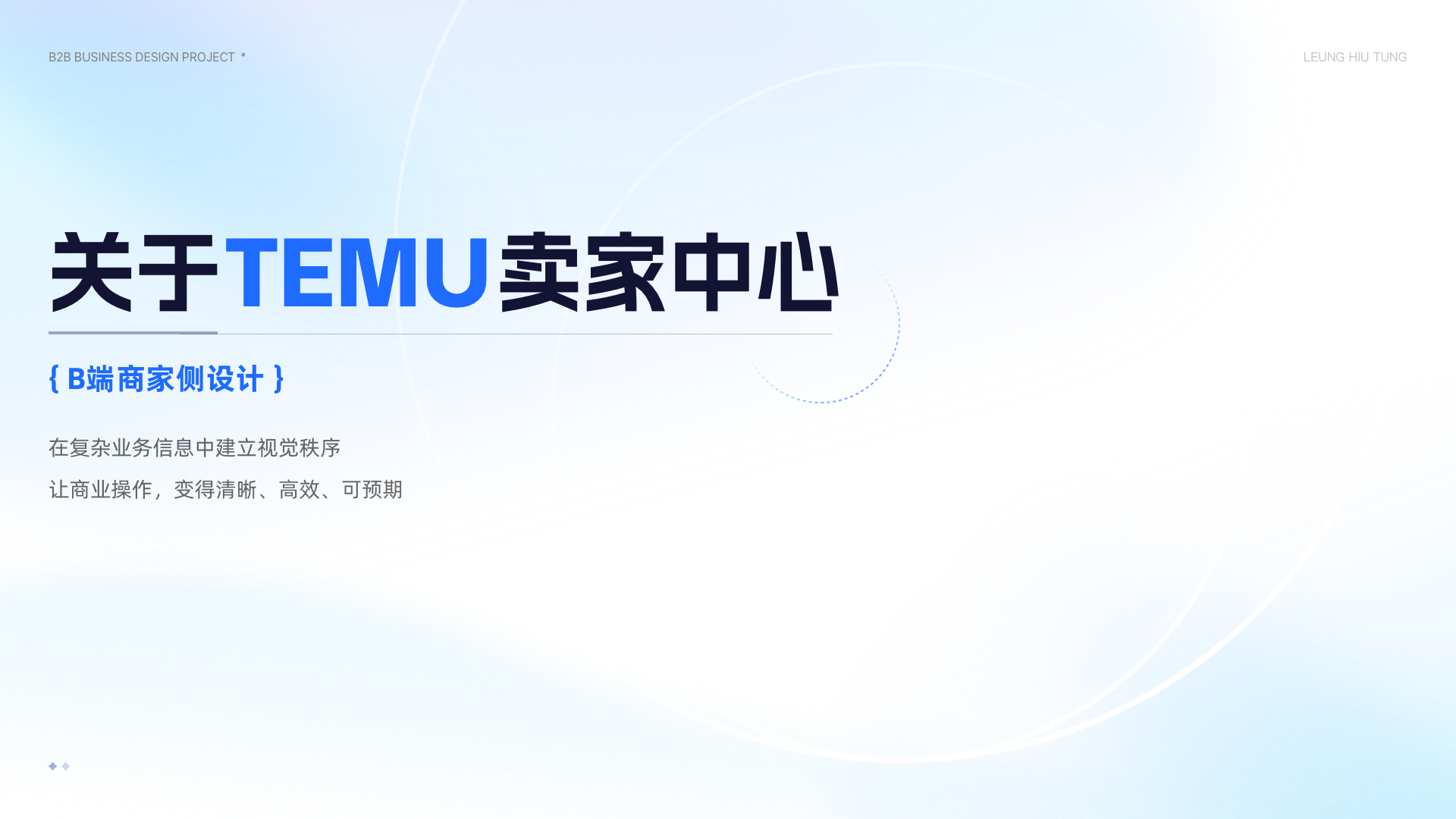 让经营操作更清晰项目封面